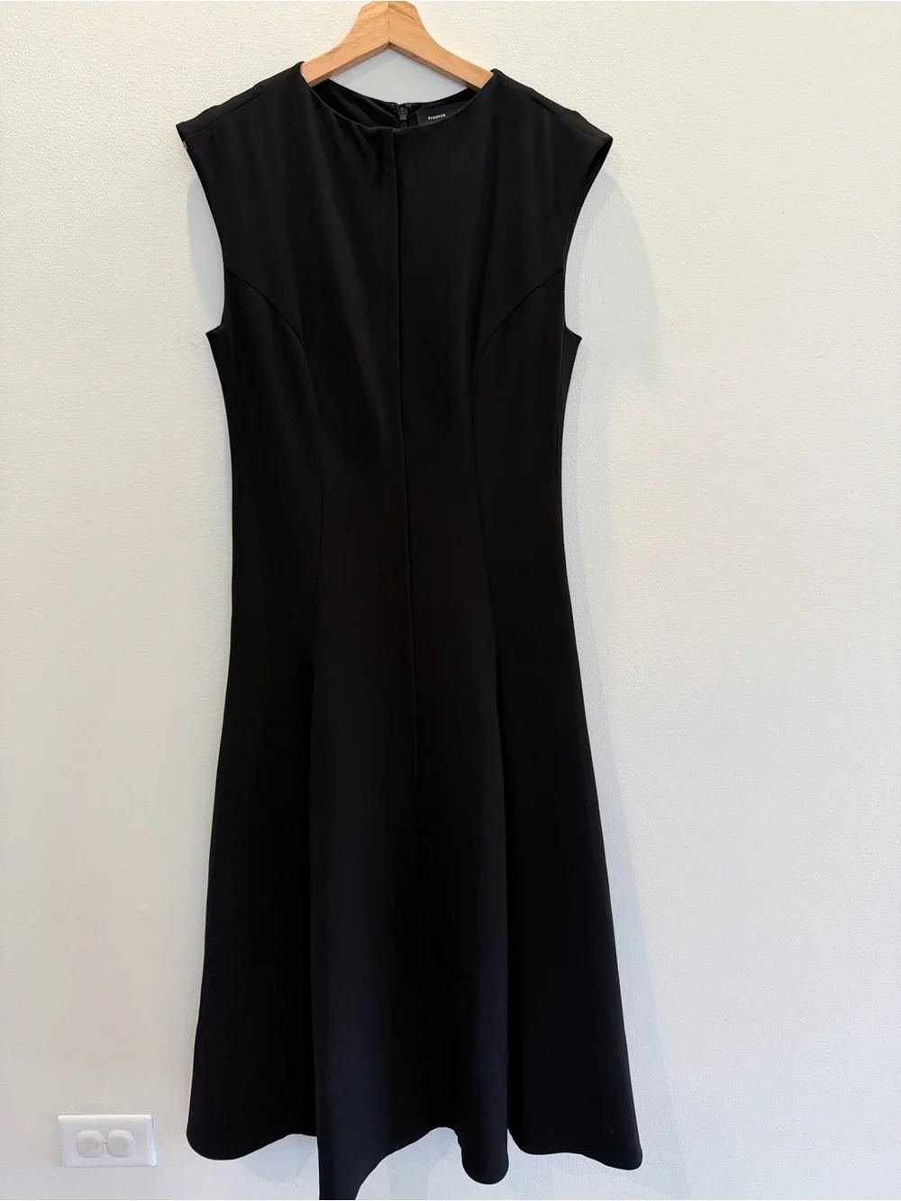 Proenza Schouler Women's Georgia Dress Black Sleeveless A-Line Dress - Picture 4 of 15